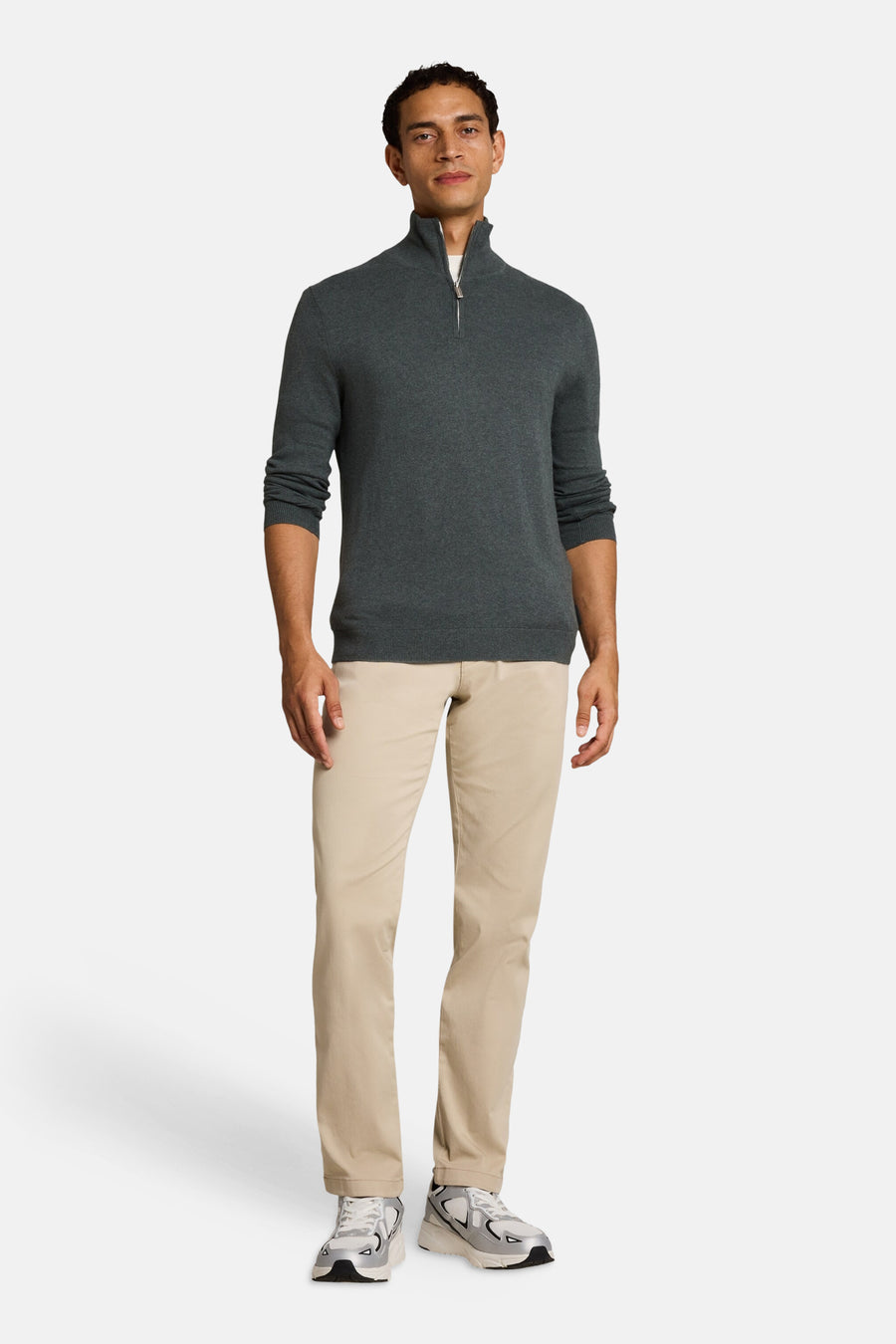 Pull col O - Gris