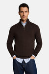 Pull col rond brun - Tom Tailor