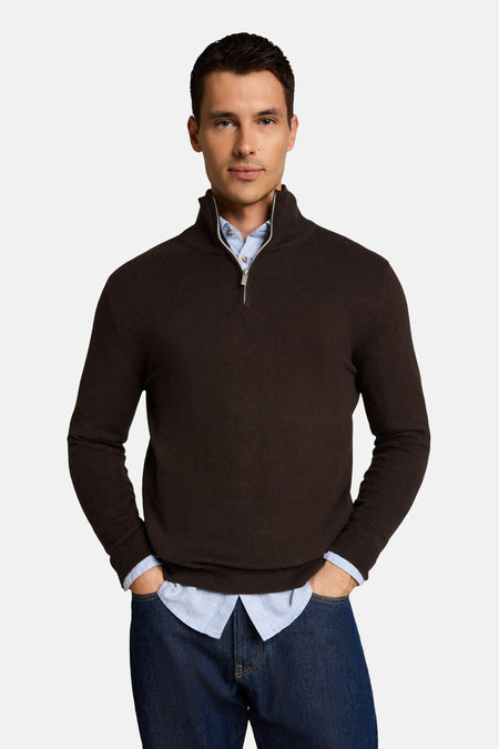 Pull O-hals - bruin