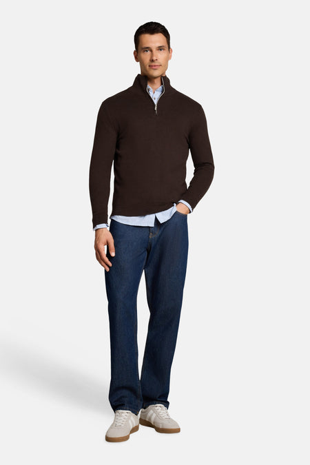 Pull O-hals - bruin