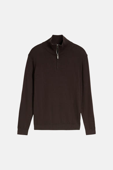 Pull col rond brun - Tom Tailor