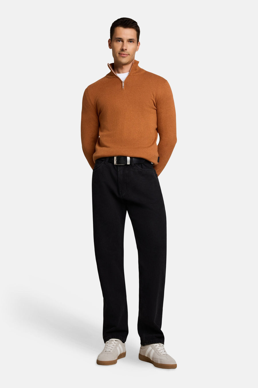 Pull col rond cognac - Tom Tailor