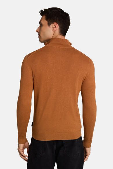 Pull col rond cognac - Tom Tailor