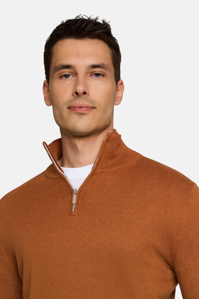 Pull col rond cognac - Tom Tailor