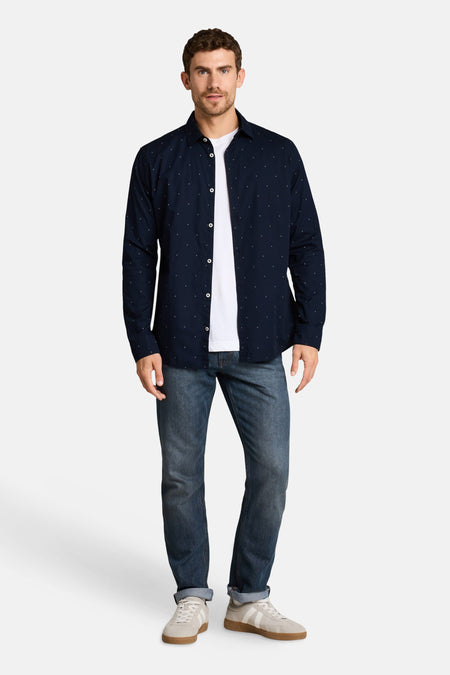 Chemise à manches longues - bleu