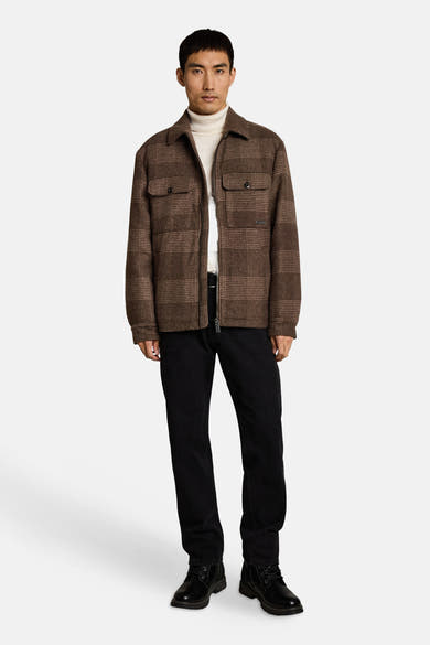 Heren tops jas gewatteerd taupe - Tom Tailor