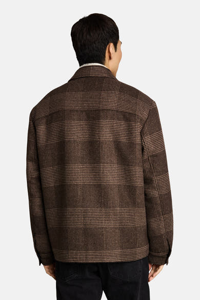 Heren tops jas gewatteerd taupe - Tom Tailor