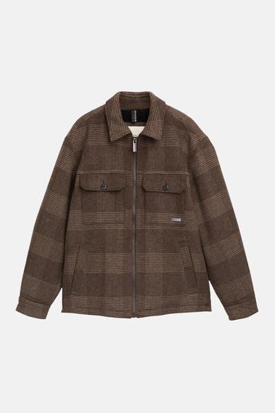 Heren tops jas gewatteerd taupe - Tom Tailor