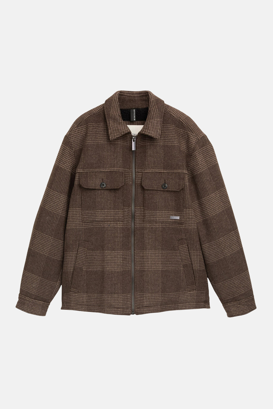 Heren tops jas gewatteerd taupe - Tom Tailor