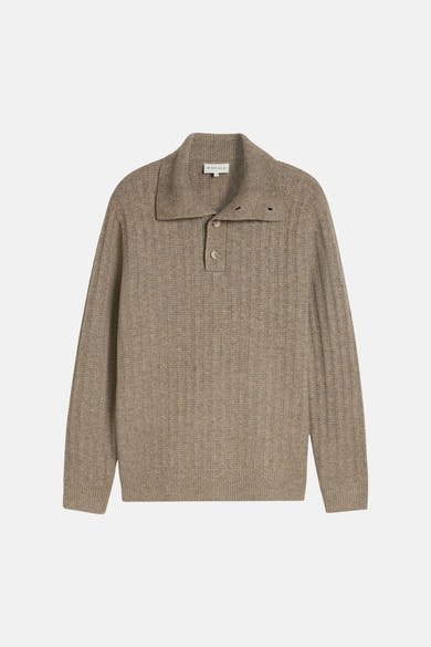 Pull col roulé taupe - Tom Tailor