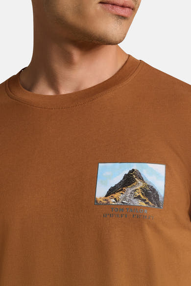 T-shirt (manches courtes) cognac - Tom Tailor