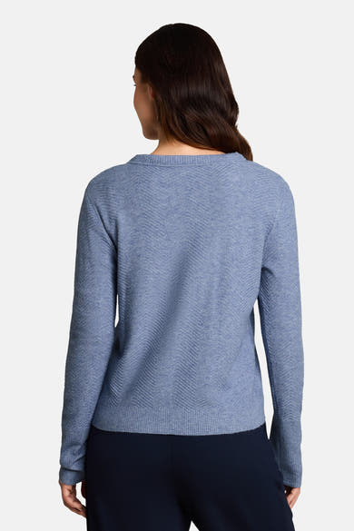 Pull col rond bleu - Tom Tailor