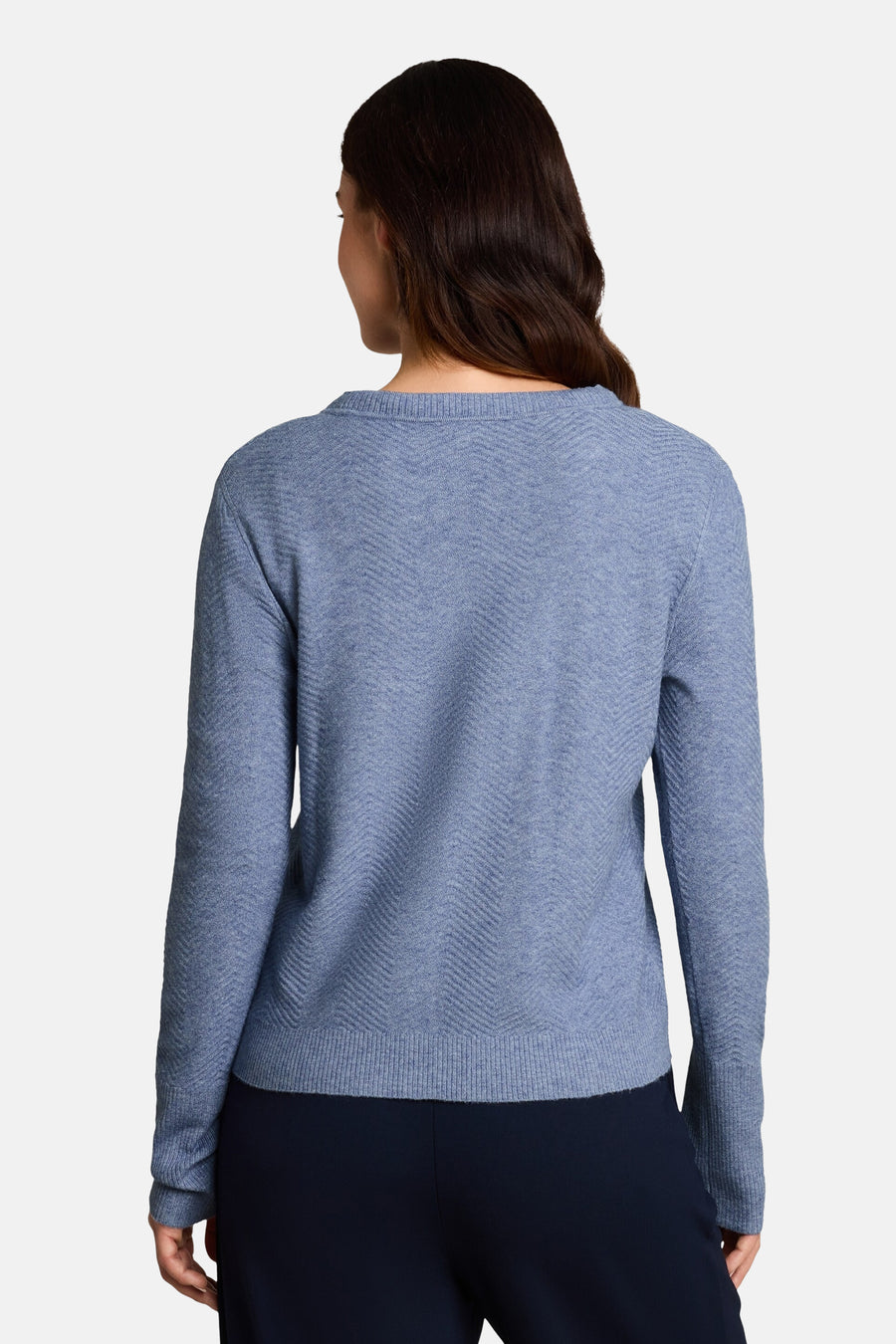 Pull col rond bleu - Tom Tailor