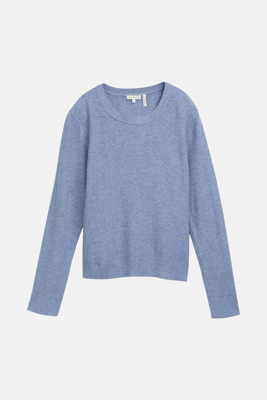 Pull col rond bleu - Tom Tailor