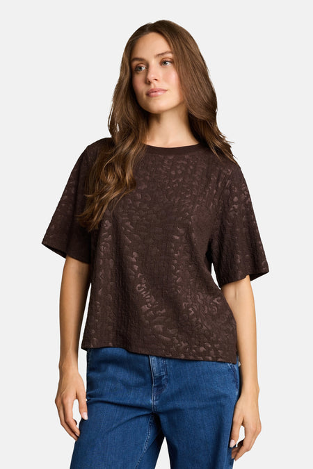 T-shirt (korte mouwen) bruin - Tom Tailor