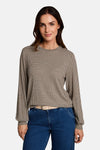 Sweat col rond beige - Tom Tailor