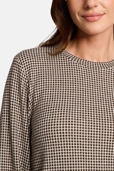 Sweat col rond beige - Tom Tailor