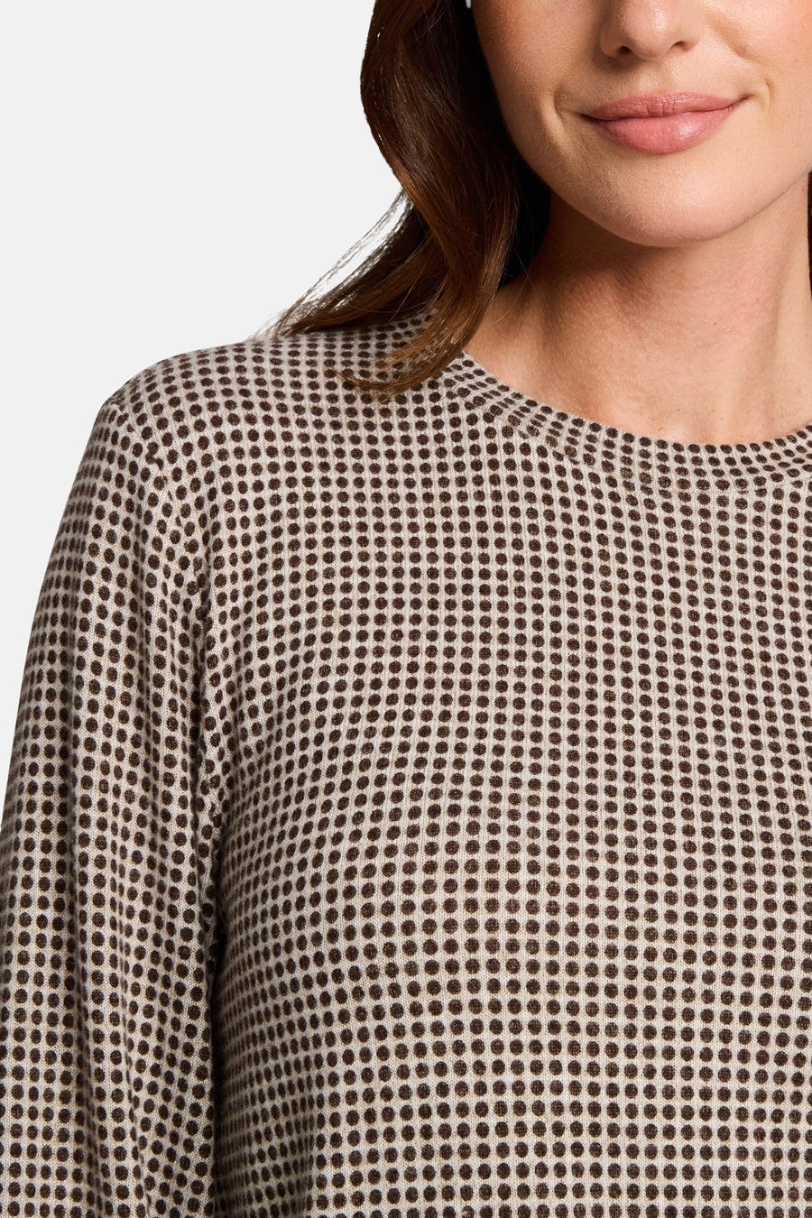 Sweat col rond beige - Tom Tailor