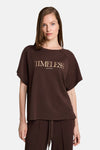 T-shirt (korte mouwen) bruin - Tom Tailor