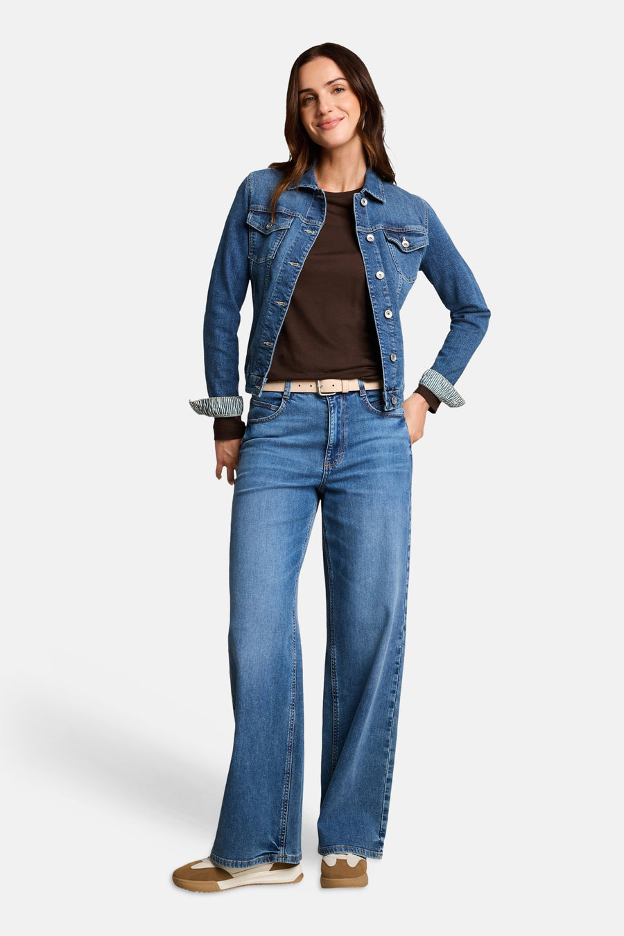Top uni manches longues brun - Tom Tailor