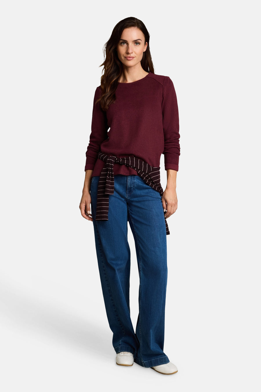 Sweat col rond rouge - Tom Tailor