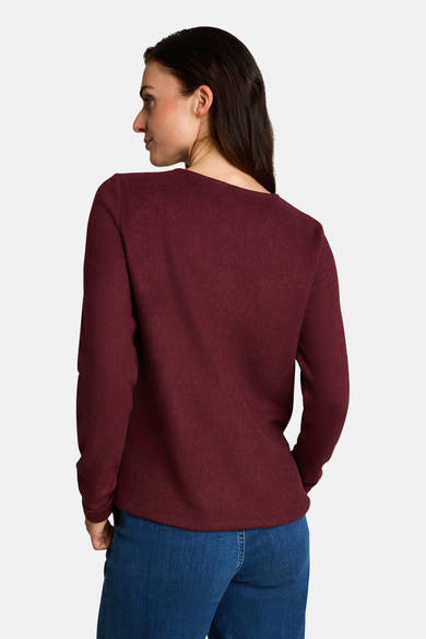 Sweat col rond rouge - Tom Tailor