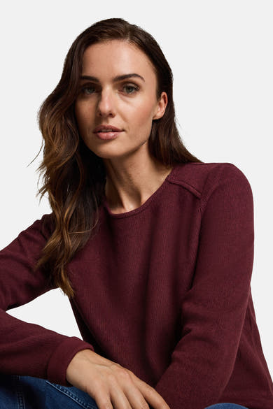 Sweat col rond rouge - Tom Tailor