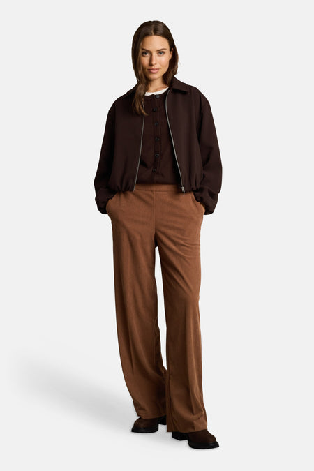 Dames sb seizoensbroek elastic cognac - Tom Tailor