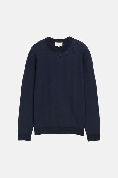 Pull col rond bleu - Tom Tailor