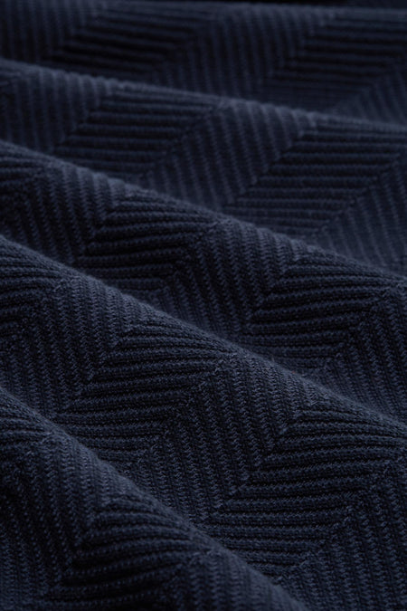 Pull col O - bleu