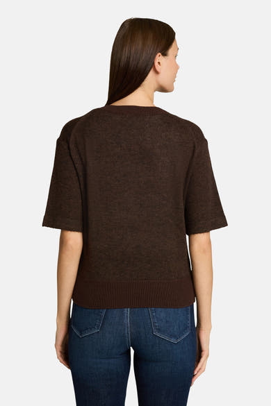 Pull col rond brun - Tom Tailor