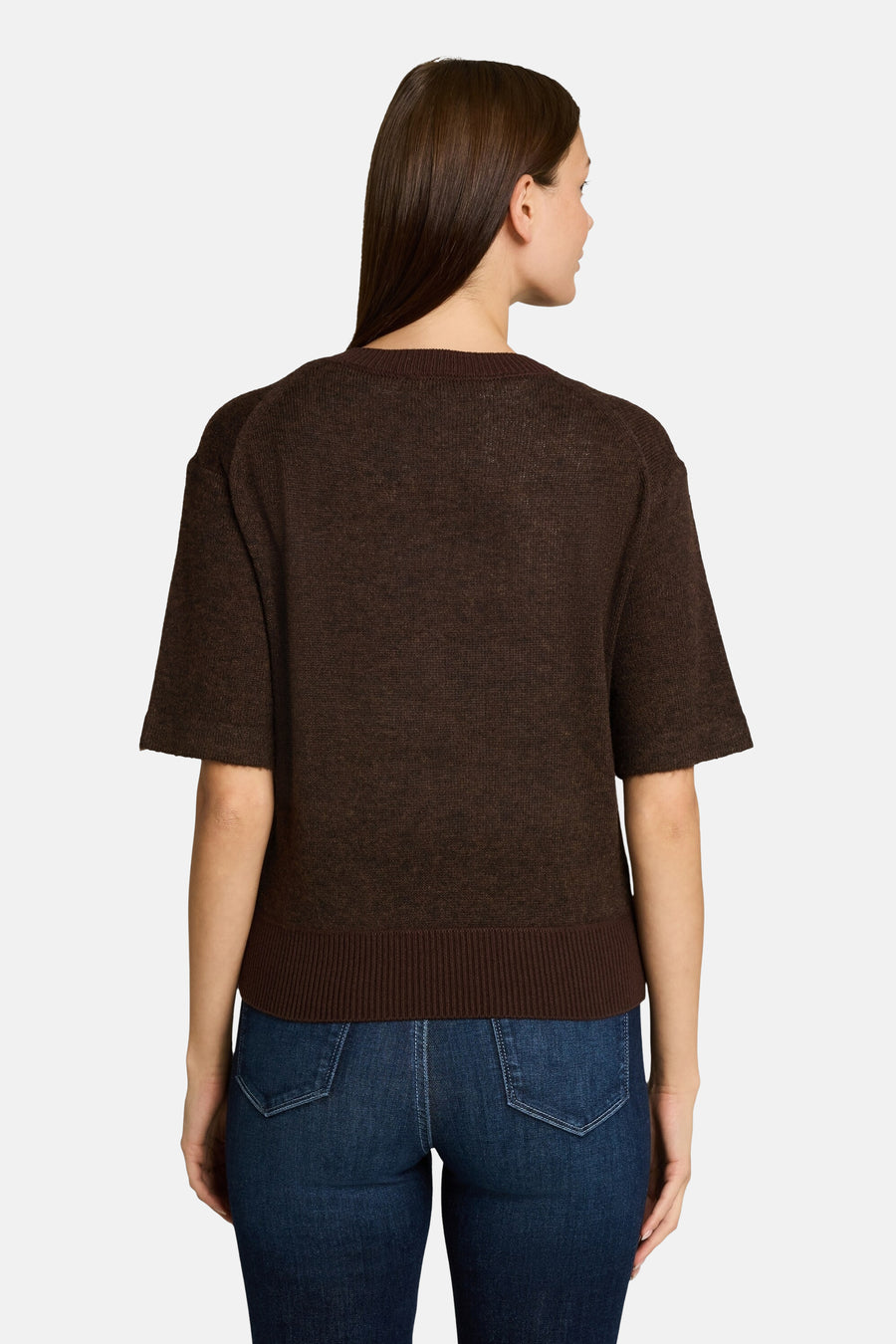 Pull col rond brun - Tom Tailor