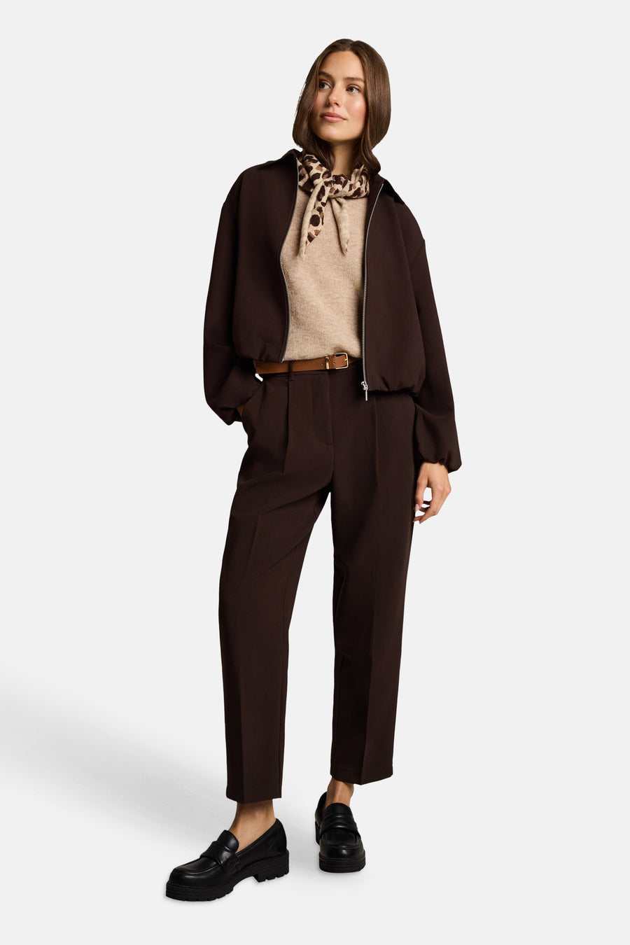 Pull col rond beige - Tom Tailor