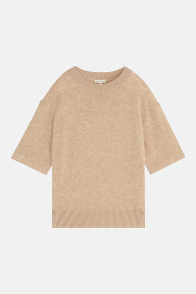 Pull col rond beige - Tom Tailor