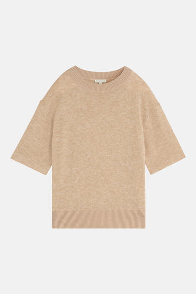 Pull col rond beige - Tom Tailor