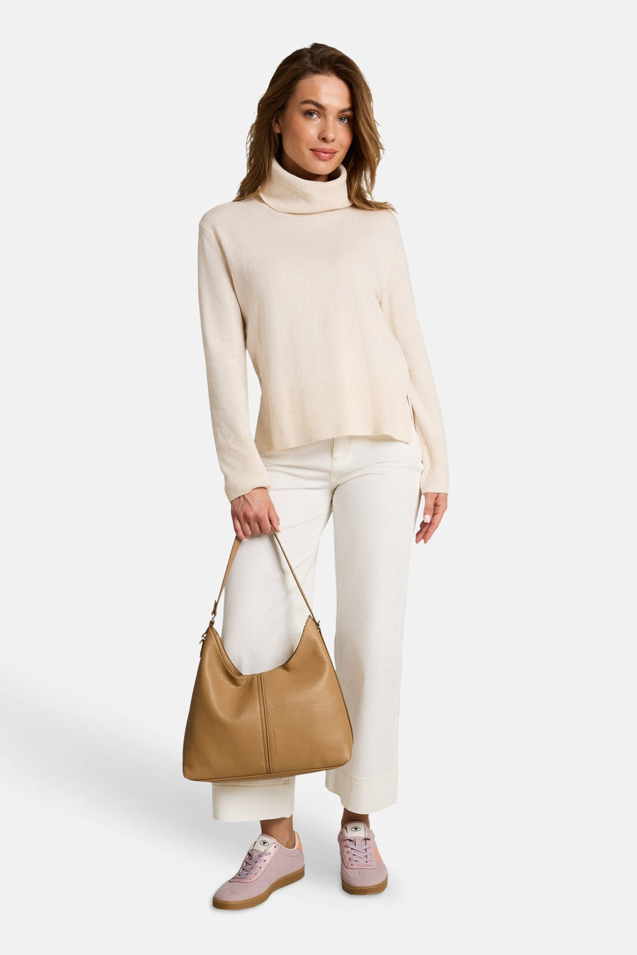 Pull col montant Écru - Tom Tailor