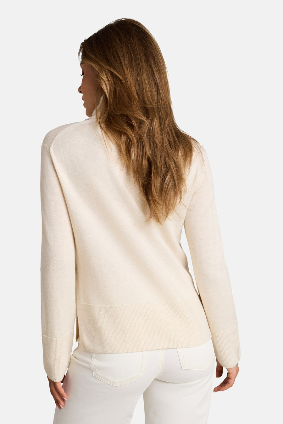 Pull col montant Écru - Tom Tailor