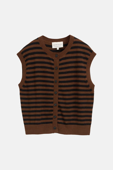Dames tops pull zonder mouw multicolore - Tom Tailor