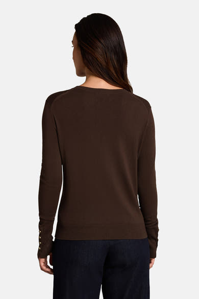 Pull col rond brun - Tom Tailor