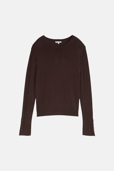 Pull col rond brun - Tom Tailor