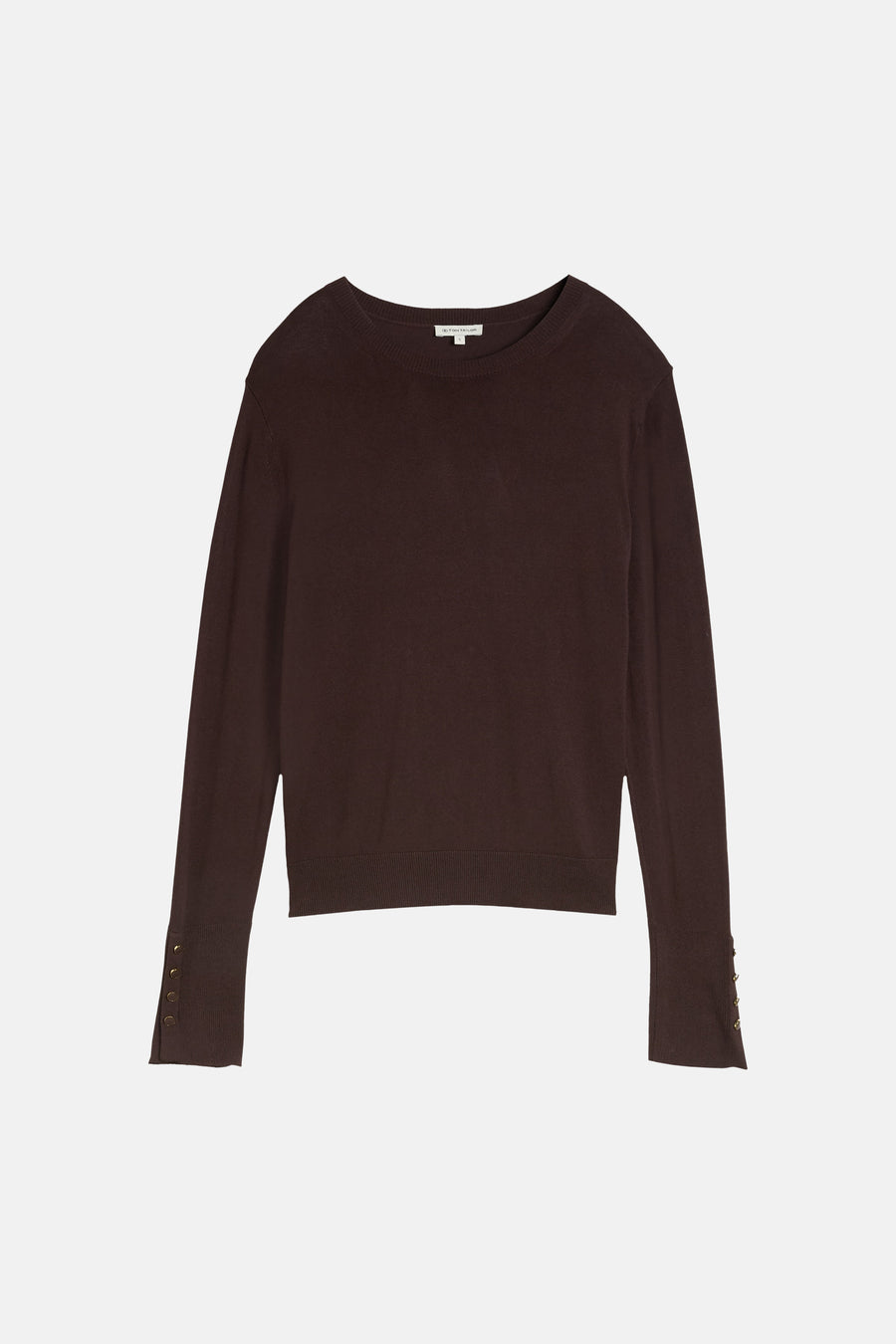 Pull col rond brun - Tom Tailor
