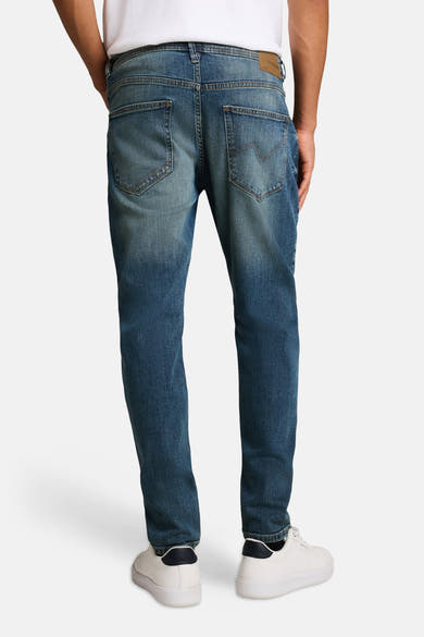 Jean tapered dark blue denim - Tom Tailor