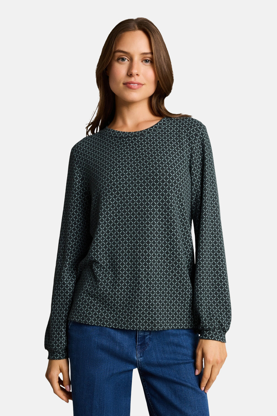 Top uni manches courtes vert - Tom Tailor