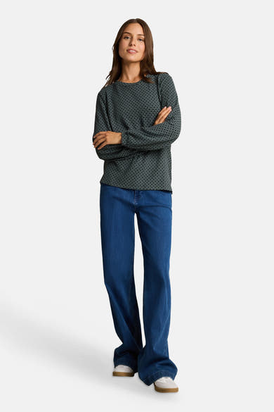 Top uni manches courtes vert - Tom Tailor