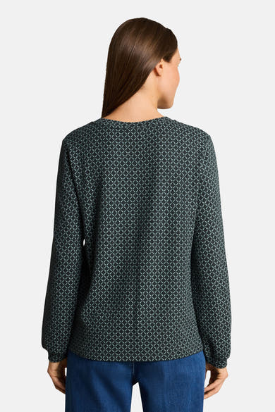 Top uni manches courtes vert - Tom Tailor