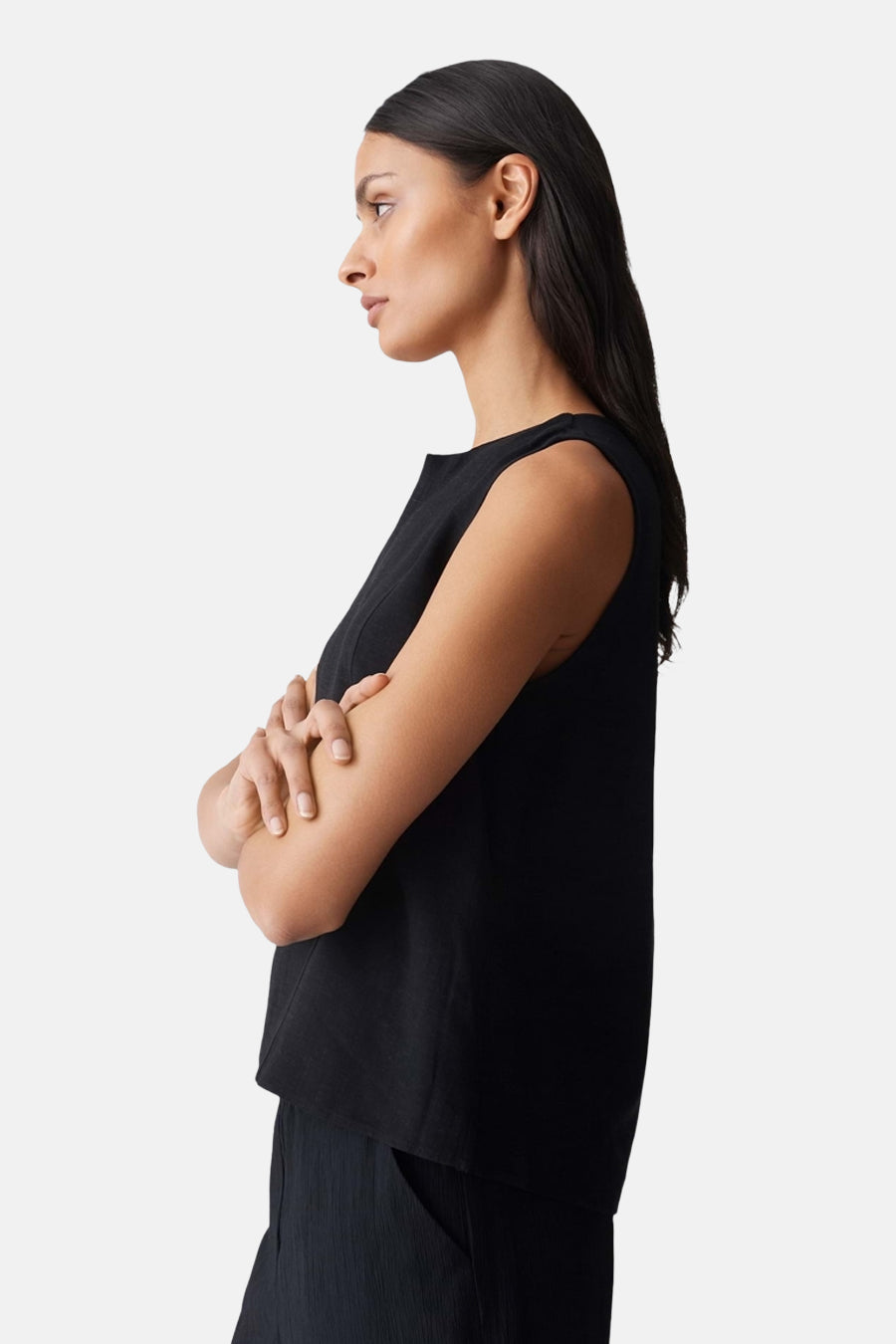 Blouse à manches longues - noir