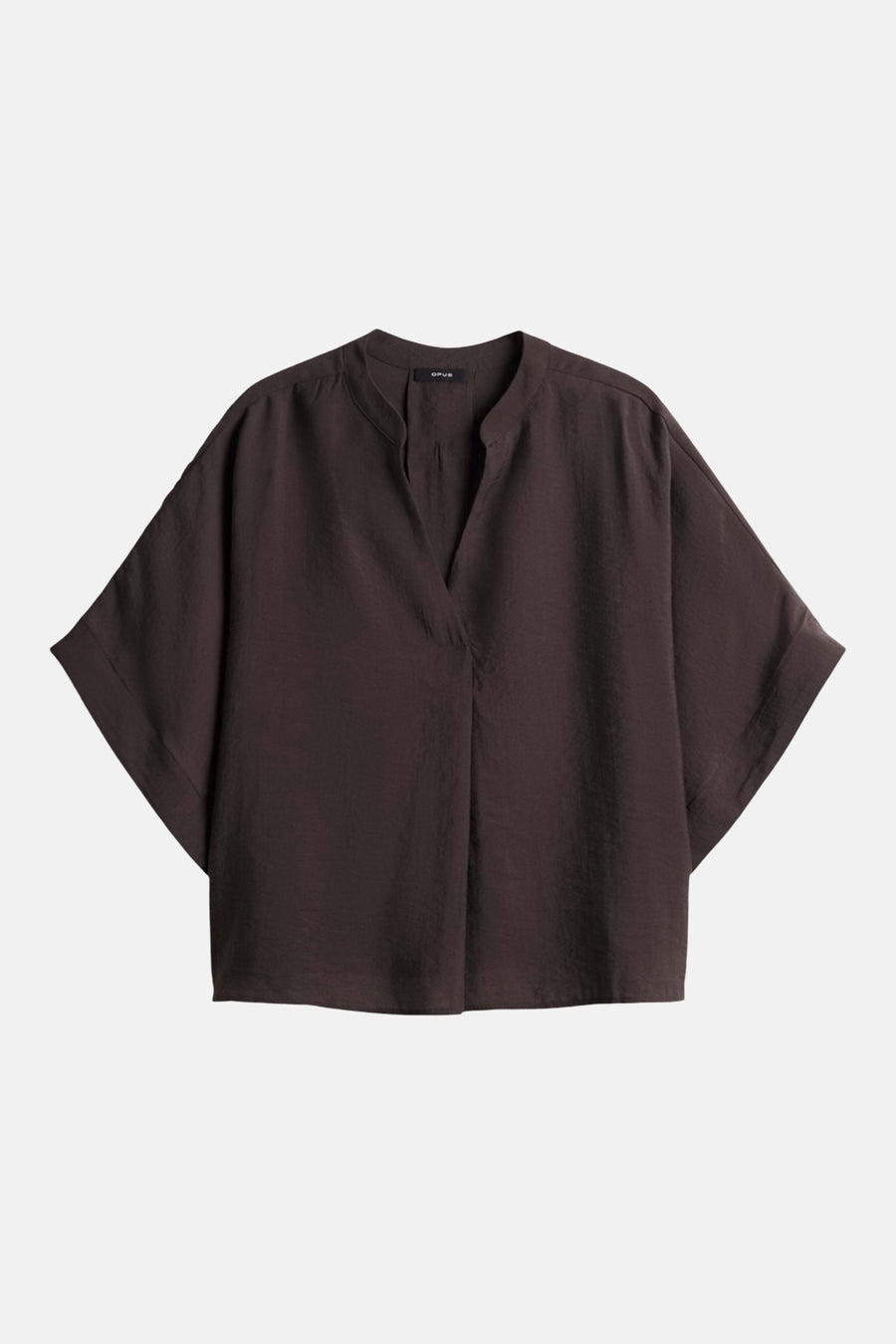 Blouse à manches courtes - Brun