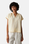Blouse (lange mouwen) geel - OPUS