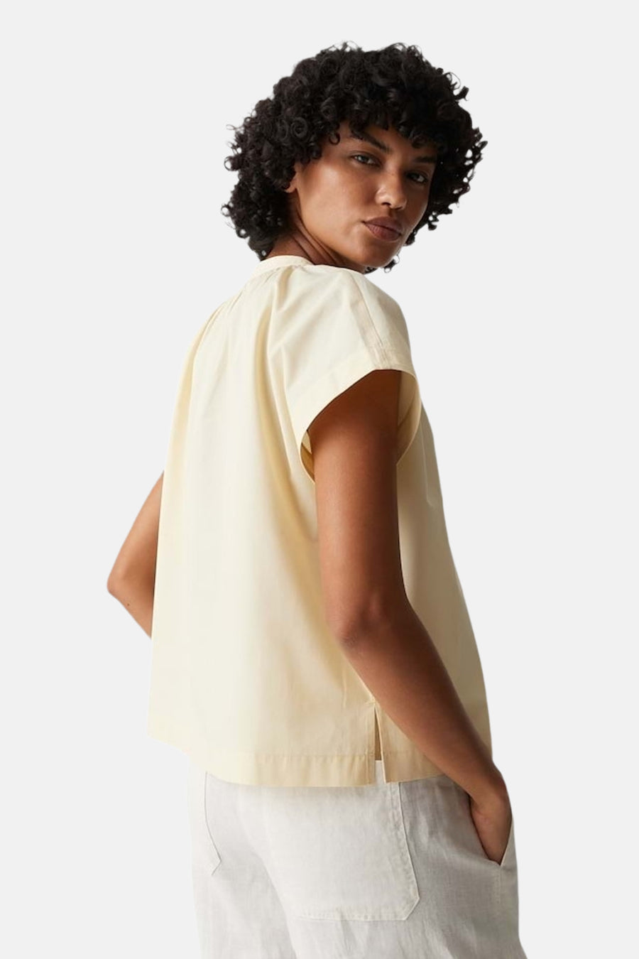 Blouse (lange mouwen) geel - OPUS