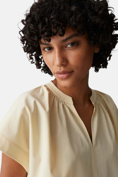 Blouse (lange mouwen) geel - OPUS